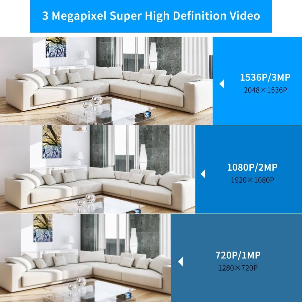 5MP 1080P IP Camera WIFI Wireless Smart Home Security Camera Consumer Electronics Sensor Size : 3MP 32G Card|5MP No Card|3MP 64G Card|5MP 64G Card|2MP No Card|2MP 32G Card|2MP 64G Card|3MP No Card 