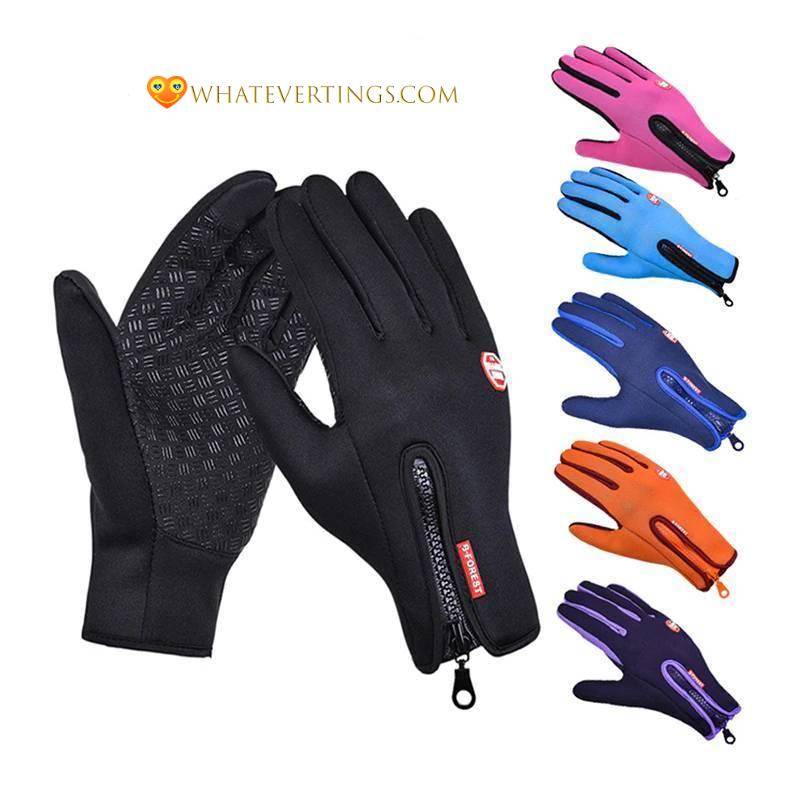 Breathable Non-Slip Touch Screen Gloves Outdoors Color : Black|Gary|Blue|Orange|Dark-blue|Purple|Pink 