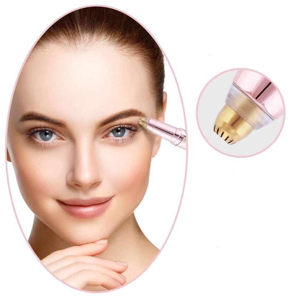 Electric Eyebrow Trimmer Health & Beauty Color : White 
