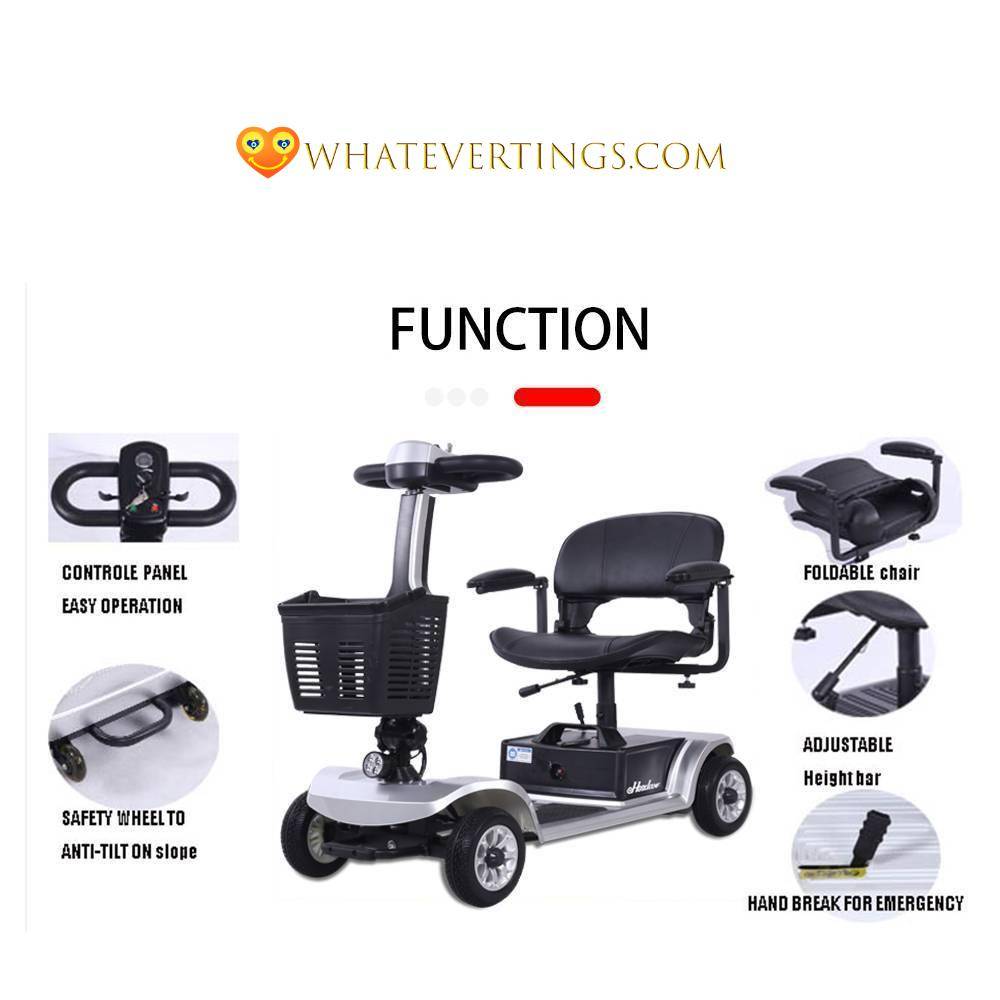 Foldable Electric Mobility Scooter Outdoors Color : S02 Mobility scooter 