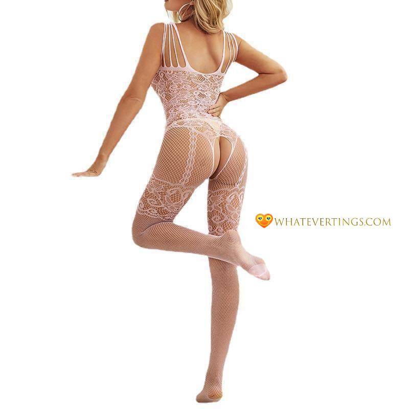 Hollow Out Fishnet Bodysuit Erotic Lingerie Color : Black|Blue|White|Pink|Purple|Red|Rose red Hollow Out Fishnet Bodysuit Erotic Lingerie Color : Black|Blue|White|Pink|Purple|Red|Rose red