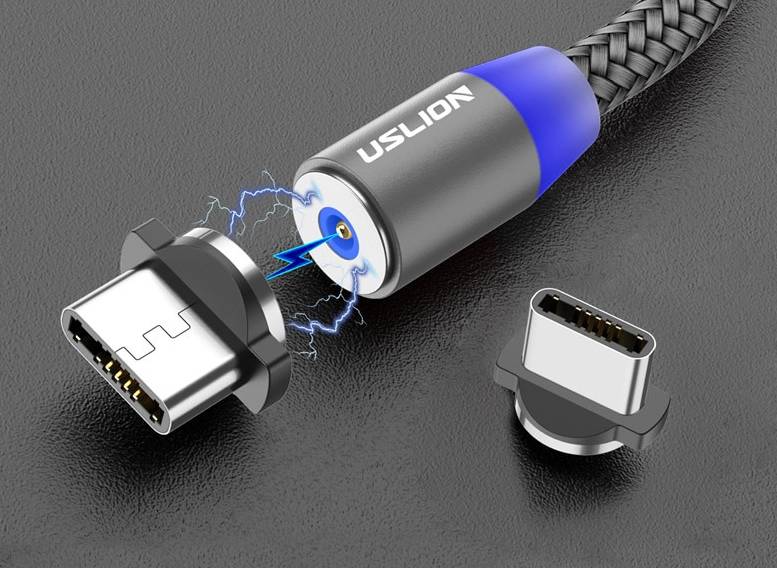 Magnetic USB Fast Charging Micro / Type C Cable Phone Accessories Ships From : China|SPAIN 