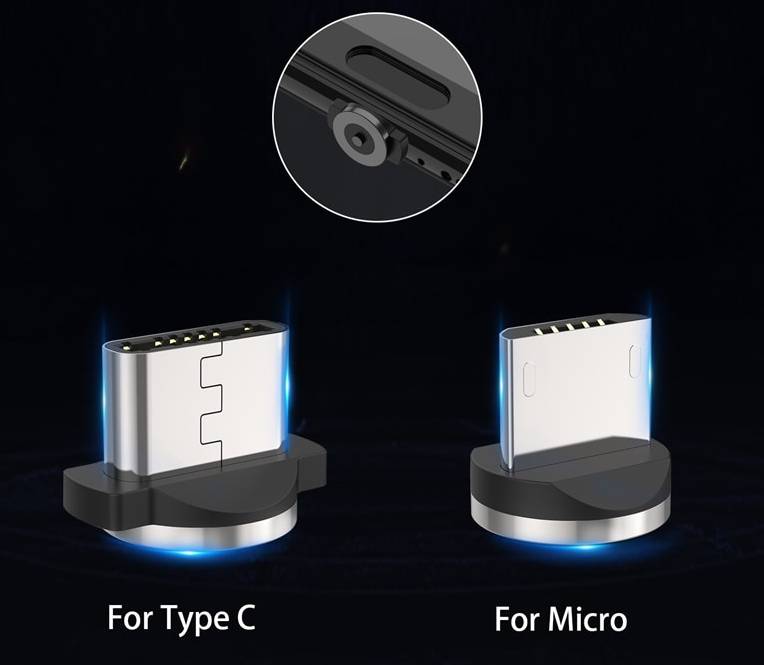 Magnetic USB Fast Charging Micro / Type C Cable Phone Accessories Ships From : China|SPAIN Magnetic USB Fast Charging Micro / Type C Cable Phone Accessories Ships From : China|SPAIN
