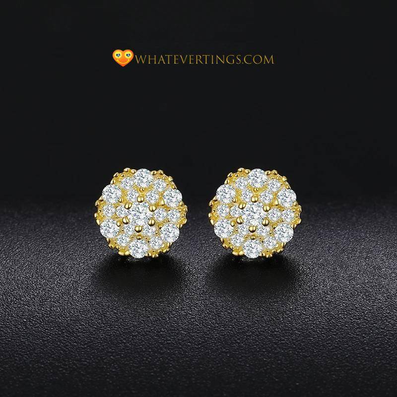 Moissanite Stud Earrings Earrings Gem Color : Silver|Gold|Gold-3mm|3mm-Silver|3mm-Gold|Silver-3mm Moissanite Stud Earrings Earrings Gem Color : Silver|Gold|Gold-3mm|3mm-Silver|3mm-Gold|Silver-3mm