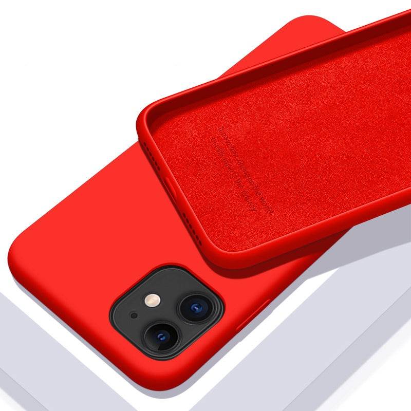 Solid Color Soft Silicone Case for iPhone Phone Accessories Phone Model: iPhone SE 2020|iPhone 5, 5S, SE|iPhone 6, 6S|iPhone 6S Plus|iPhone 6 Plus|iPhone 7|iPhone 8|iPhone 7 Plus|iPhone 8 Plus|iPhone X, XS|iPhone XR|iPhone XS Max|iPhone 11|iPhone 11 Pro|iPhone 11 Pro Max|iPhone 12 Mini|iPhone 12|iPhone 12 Pro|iPhone 12 Pro Max Color: Red 