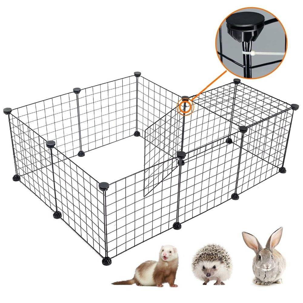 Foldable Iron Pet Fence Pet Stuff Color : White With Door|Black With Door|Black Without Door|White Without Door Foldable Iron Pet Fence Pet Stuff Color : White With Door|Black With Door|Black Without Door|White Without Door