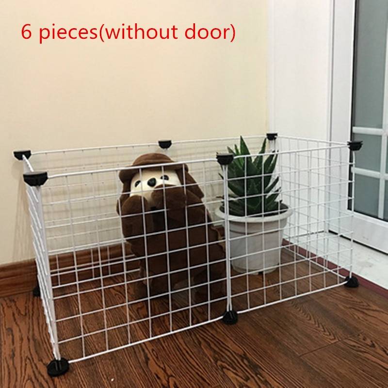Foldable Iron Pet Fence Pet Stuff Color : White With Door|Black With Door|Black Without Door|White Without Door Foldable Iron Pet Fence Pet Stuff Color : White With Door|Black With Door|Black Without Door|White Without Door
