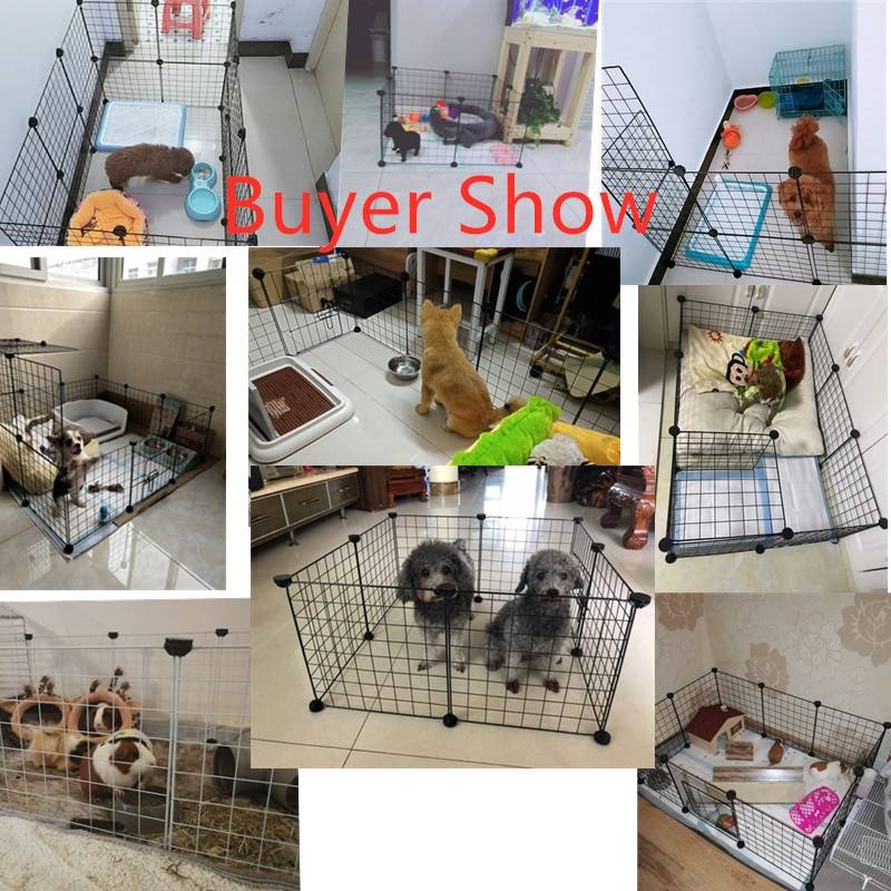 Foldable Iron Pet Fence Pet Stuff Color : White With Door|Black With Door|Black Without Door|White Without Door Foldable Iron Pet Fence Pet Stuff Color : White With Door|Black With Door|Black Without Door|White Without Door