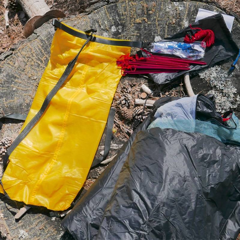 Ultralight Double Layer Tent Outdoors Color : Khaki|Gray|Green 