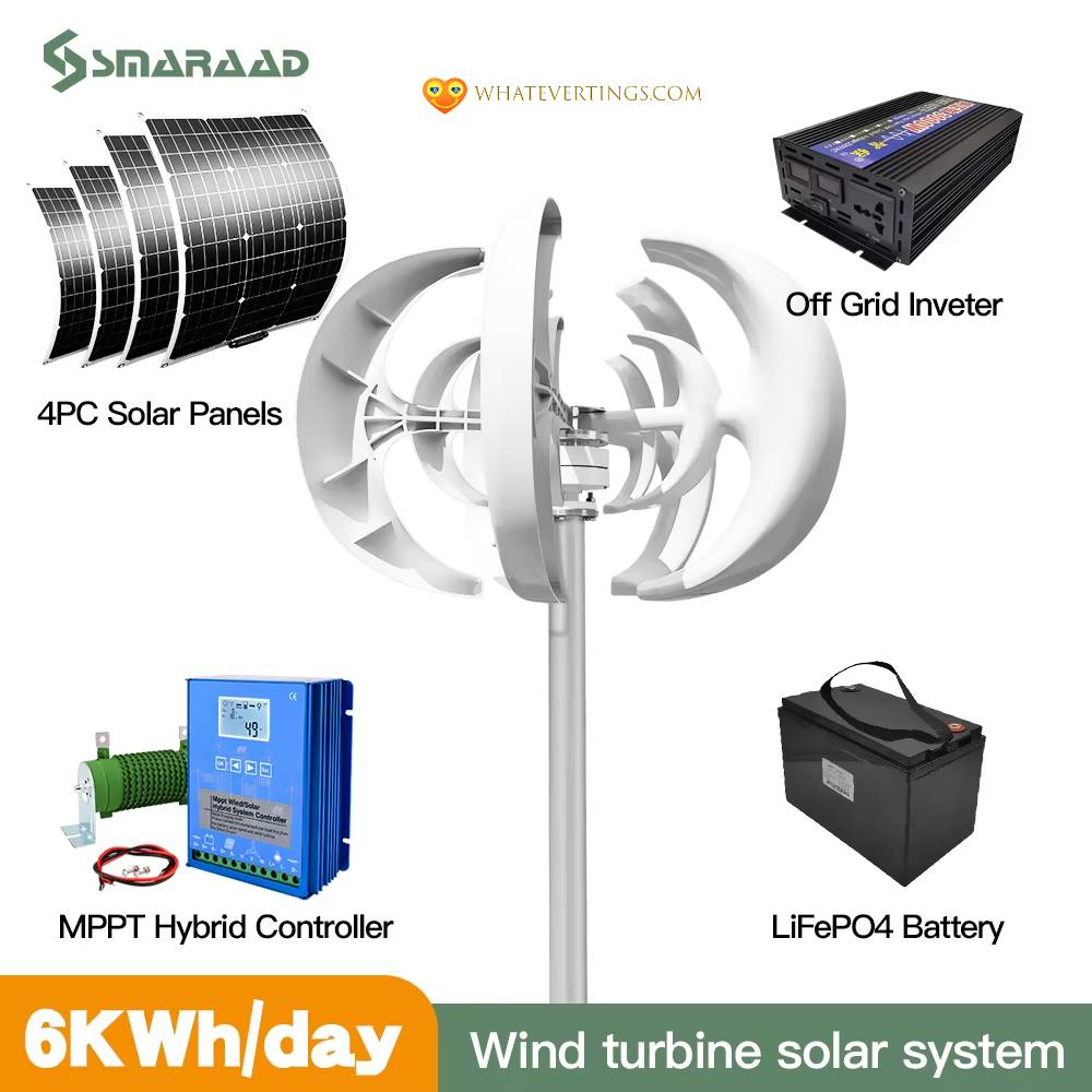 3000W Vertical Wind Turbine – 24V/48V Household System, Low Noise, High Efficiency, Solar Compatible Consumer Electronics Ships From : CHINA|Poland|brazil 3000W Vertical Wind Turbine - 24V/48V Household System, Low Noise, High Efficiency, Solar Compatible Consumer Electronics Ships From : CHINA|Poland|brazil