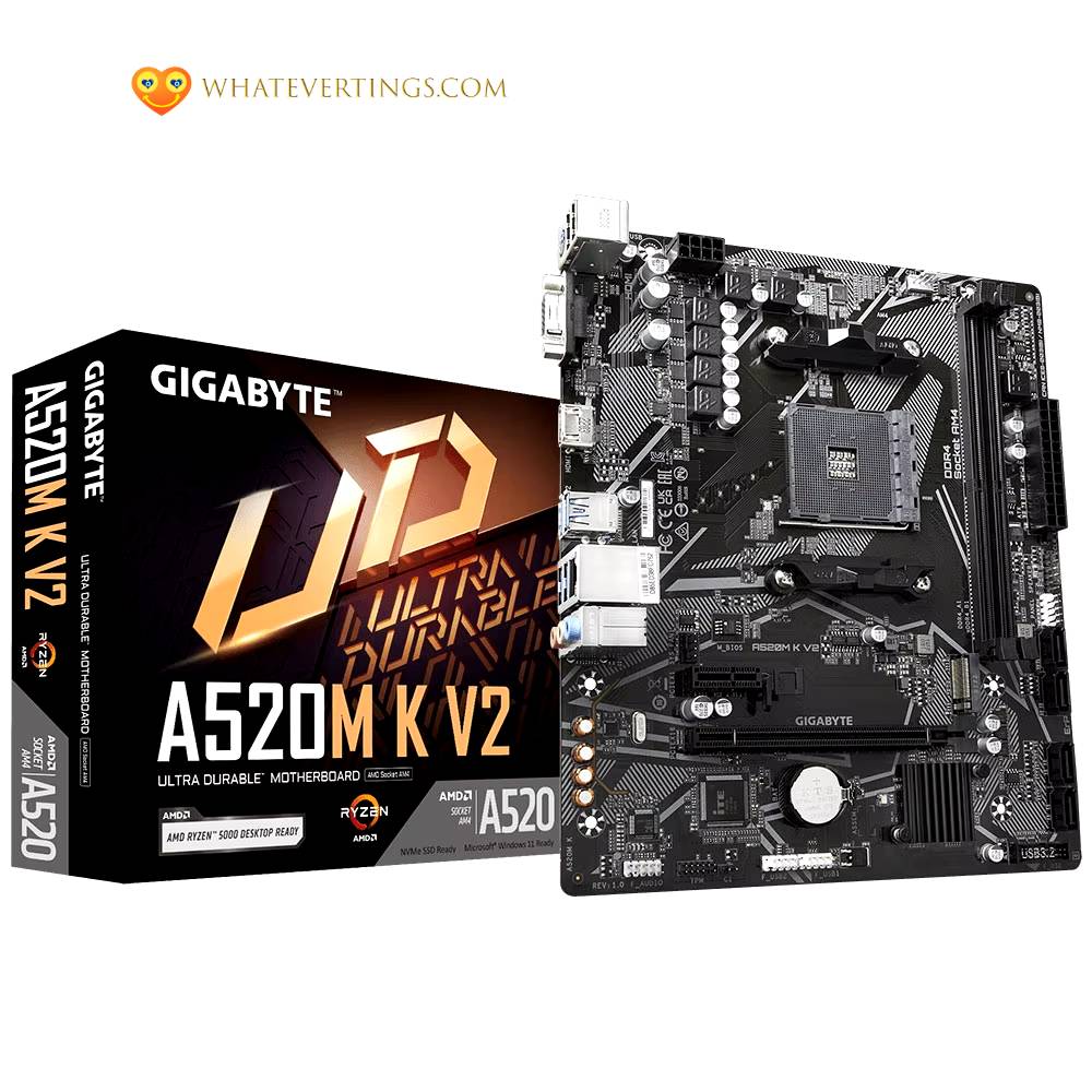 GIGABYTE A520M K V2 Motherboard Consumer Electronics Bundle : Motherboards 