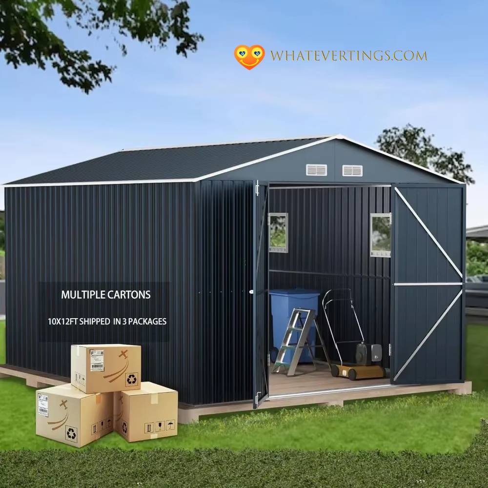 Outdoor Steel Storage Shed Outdoors Ships From : United States 