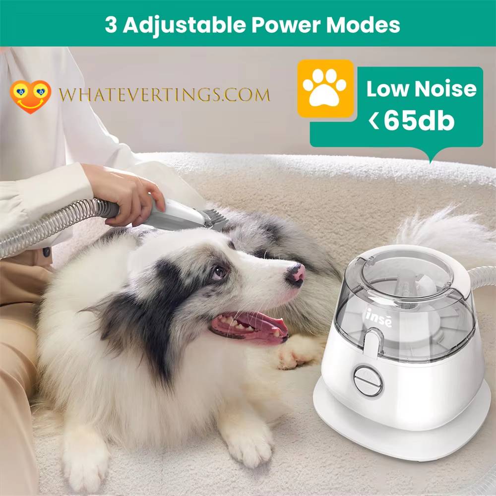 Pet Grooming Kit with Vacuum Suction Pet Stuff Color : WHITE Pet Grooming Kit with Vacuum Suction Pet Stuff Color : WHITE