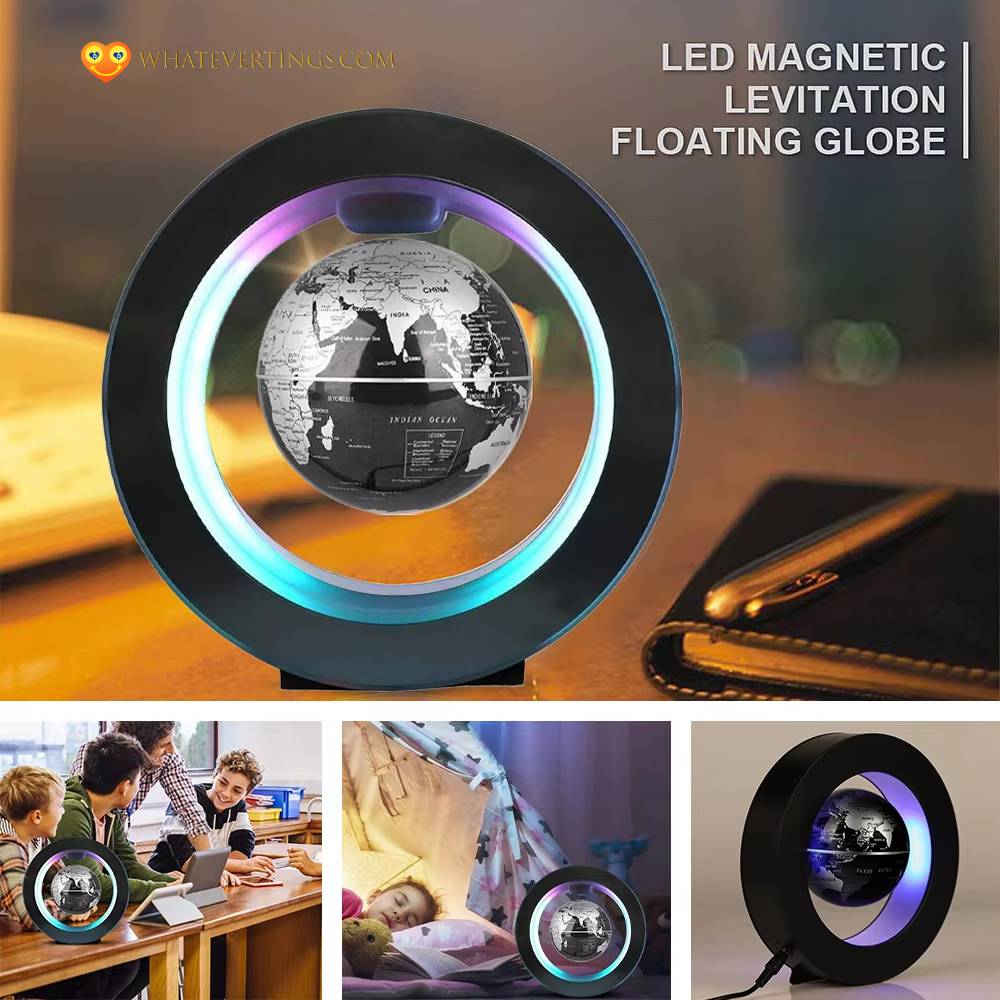 LED Rotating World Map Magnetic Levitation Globe Consumer Electronics Color : C Shape EU black|C Shape EU gold|C Shape EU blue|O Shape EU blue|O Shape EU black|O Shape US blue|C Shape US blue|C Shape US black|O Shape EU gold|O Shape US gold 
