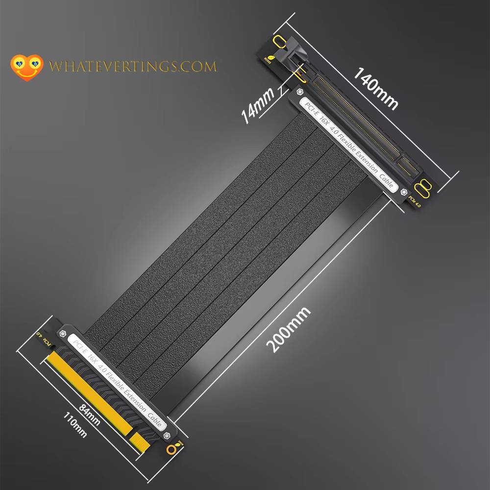 PCIE 4.0 Extender Riser Cable X16 Extender Consumer Electronics Color : 180 Degree 300mm|90 Degree 200mm|180 Degree 250mm|90 Degree 300mm|180 Degree 200mm|90 Degree 250mm 