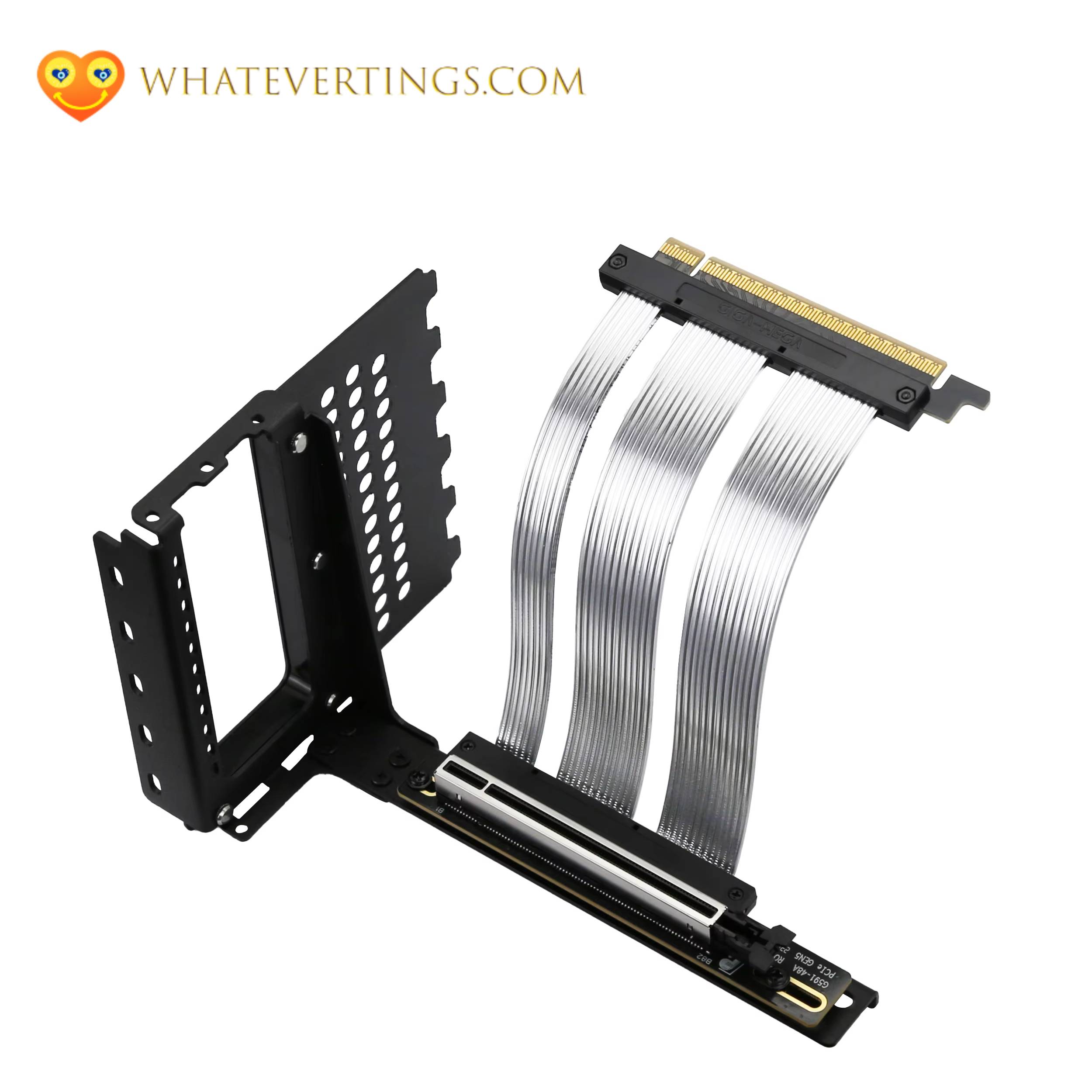 PCIe 5.0 riser cable GPU vertical mount bracket Consumer Electronics Color : Silver|WHITE|black PCIe 5.0 riser cable GPU vertical mount bracket Consumer Electronics Color : Silver|WHITE|black