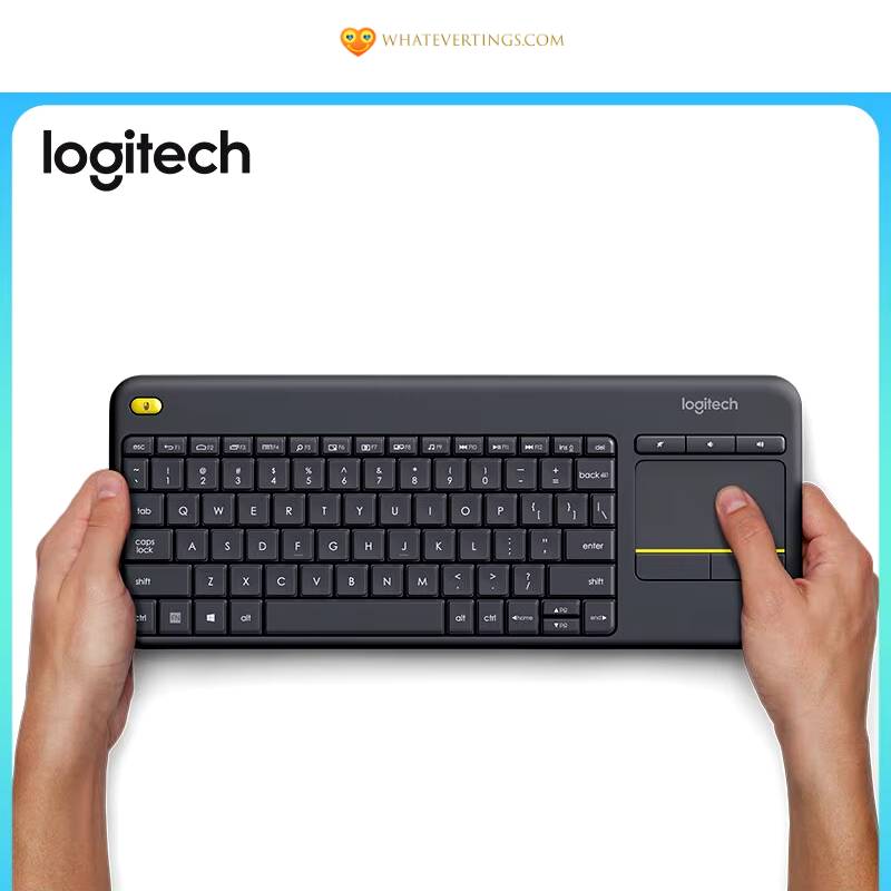 Logitech K400Plus Wireless Touch Keyboard Computer Parts & Accessories Color : black 7173 