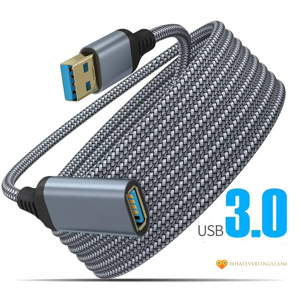 Nylon Braided USB 3.0 Male-To-Female High-Speed Transmission Data Cable Computer Parts & Accessories Color : Grey|Black Nylon Braided USB 3.0 Male-To-Female High-Speed Transmission Data Cable Computer Parts & Accessories Color : Grey|Black