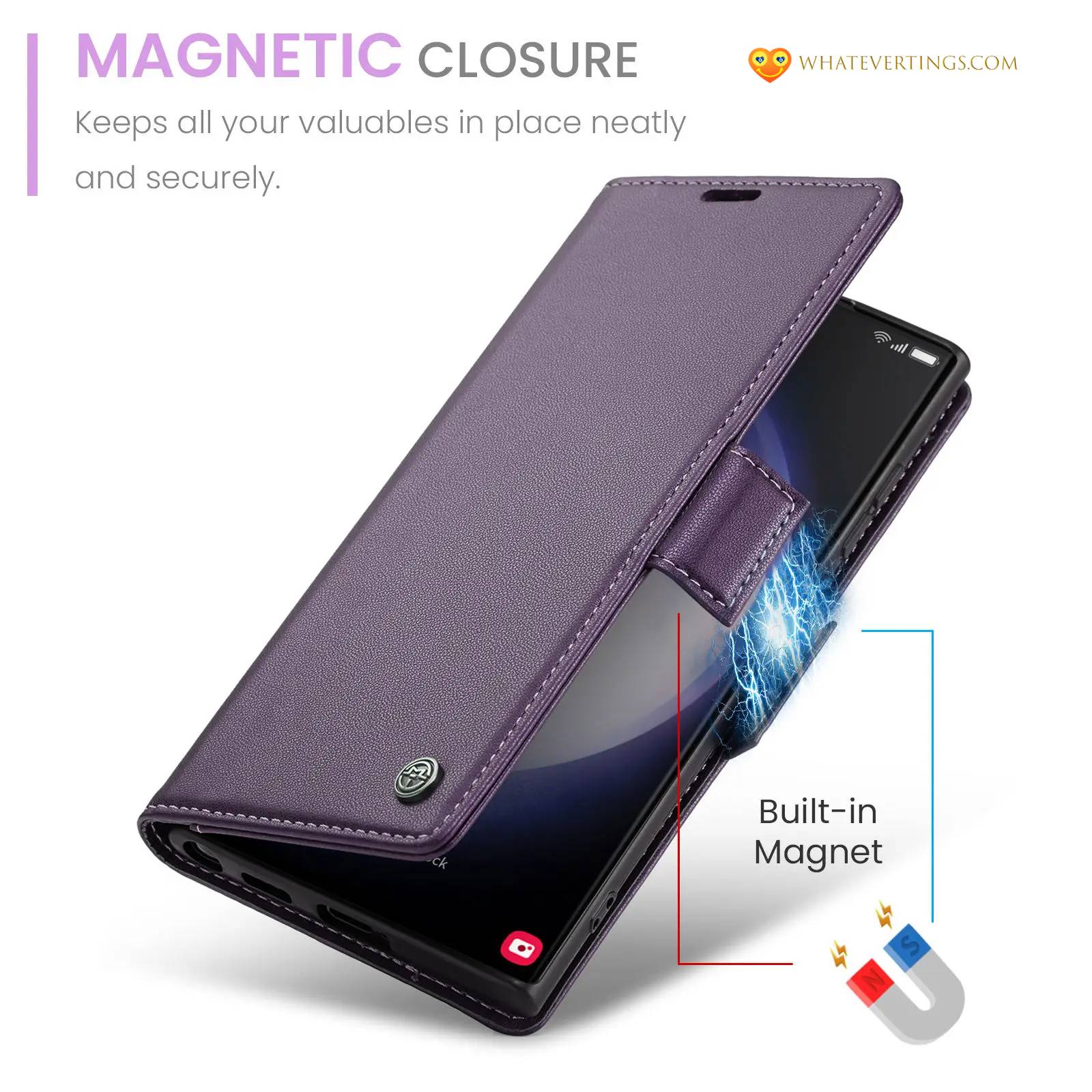 Samsung Flip Wallet Case Magnetic Card Holder Phone Accessories Color : Black|Blue|Green|Purple|Red|Brown Samsung Flip Wallet Case Magnetic Card Holder Phone Accessories Color : Black|Blue|Green|Purple|Red|Brown