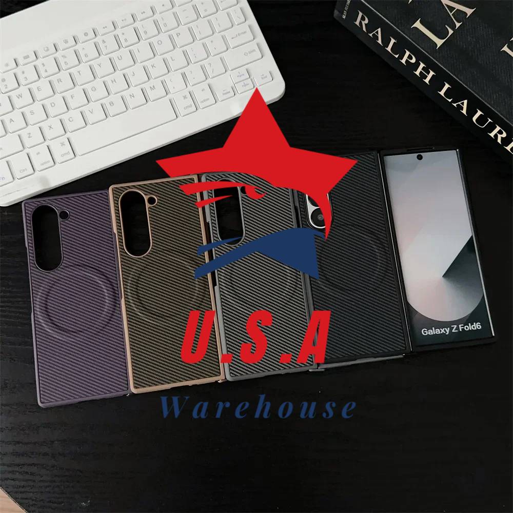 Carbon Fiber Pattern PU Leather Magnetic Phone Case For Samsung Galaxy Z Fold Models Phone Accessories Color : Black|Brown|Gray|Purple Carbon Fiber Pattern PU Leather Magnetic Phone Case For Samsung Galaxy Z Fold Models Phone Accessories Color : Black|Brown|Gray|Purple